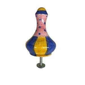 Ganz Bella Casa 4 Drawer Pulls Ceramic Colorful Knobs‎ Whimsical Hand-Painted #8